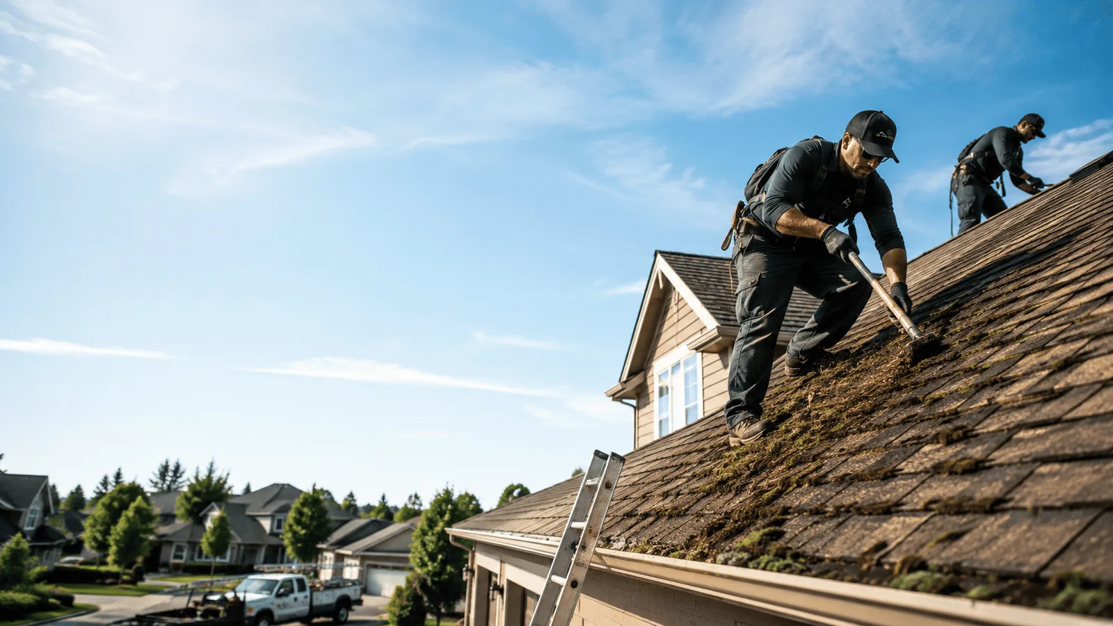Roof Moss Removal in Lejunior, KY near me